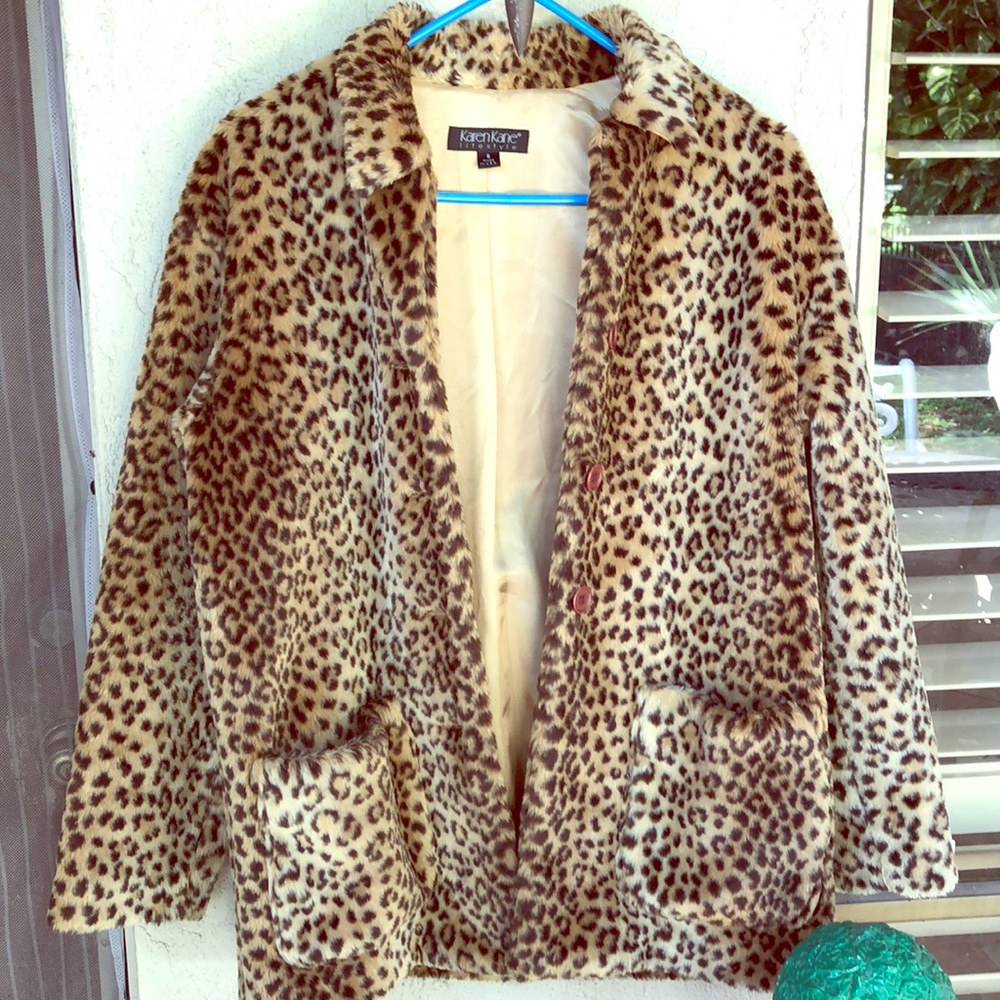 Leopard Print Coat - image 1